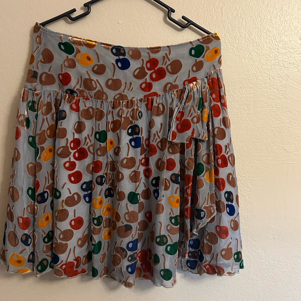 Free People Multicolor Patterned Skater Skirt